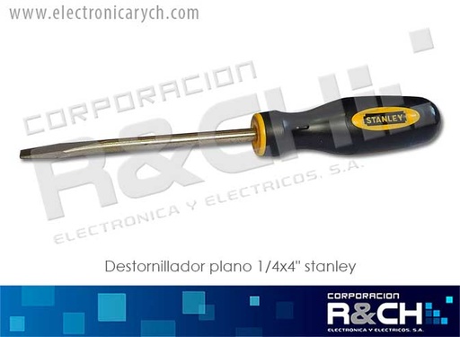 [DES-PL1] DES-PL1 destornillador plano 1/4x4" stanley