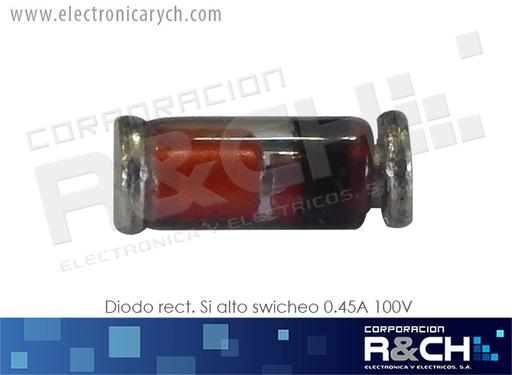 [NTE622] NTE622 diodo rect. Si alto swicheo 0.45A 100V, SOD80C