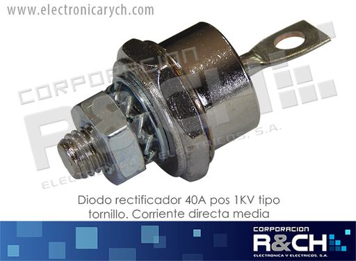 [NTE6003] NTE6003 diodo rectificador 40A 1KV tipo tornillo