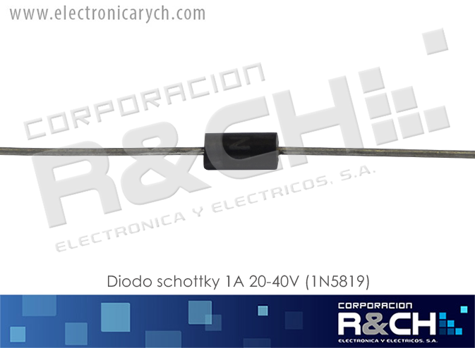 NTE585 diodo schottky 1A 20-40V (1N5819)