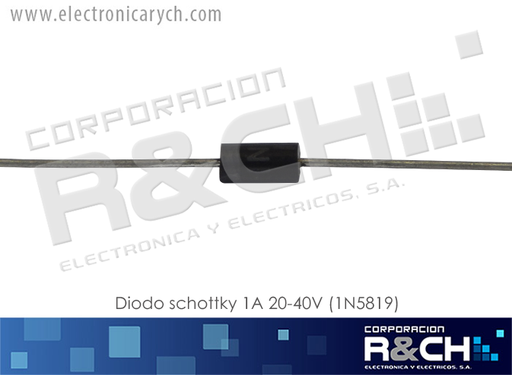 [NTE585] NTE585 diodo schottky 1A 20-40V (1N5819)