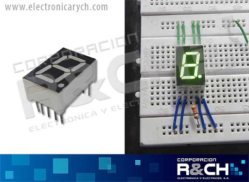 [DP-17CCVD] DP-17CCVD Display 1" 7 Segmentos C/C seg verde difuso (1)