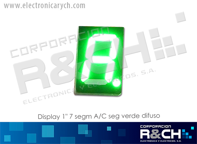 DP-17ACVD display 0.56&quot;  segm A/C seg verde difuso