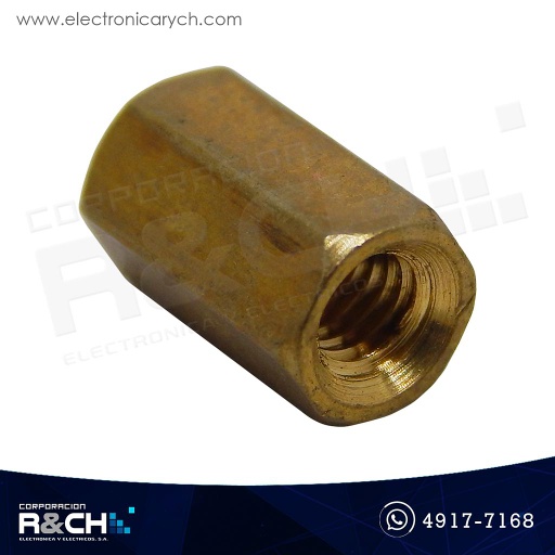 [TN-8F] TN-8F Espaciador o Separador M3  dorado 8mm sin tuerca