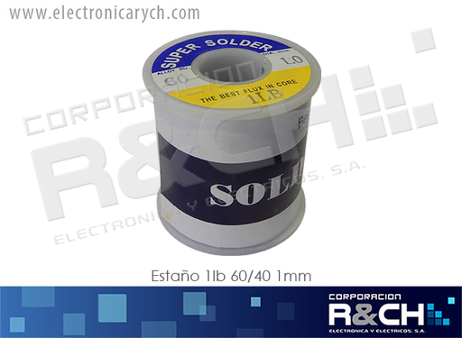 [ES-1LB1] ES-1LB1 estaño 1lb 60/40 1mm