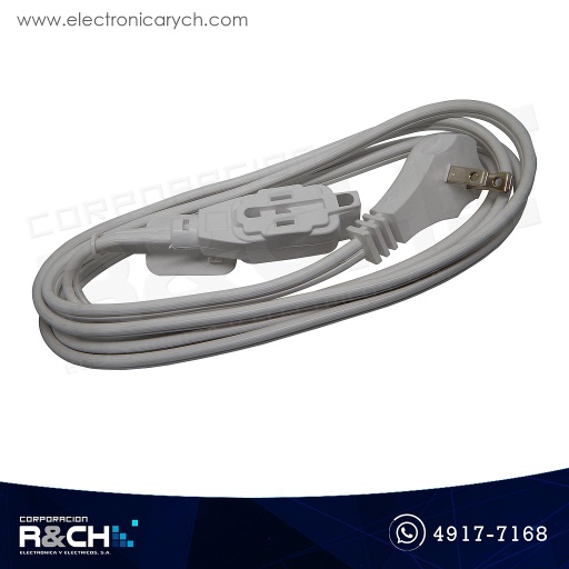 [EX-6B] EX-6B Extensión eléctrica 6.5ft. 2 metros blanca