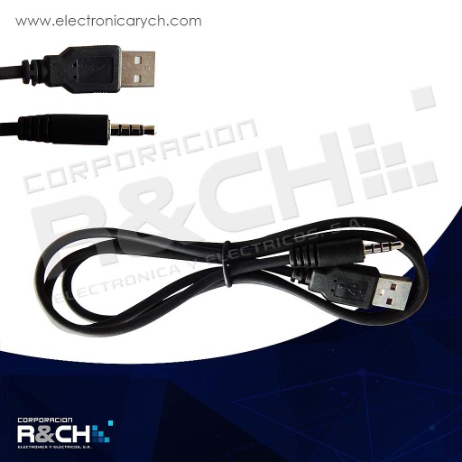 [EX-009] M-276 extension USB a plug 3.5mm stereo 3 canales 6"