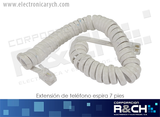 [EX-TL2097F] EX-TL2097F extension para telefono 7 pies tipo espiral