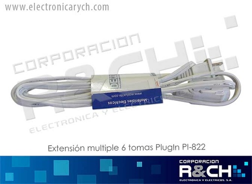 [EX-6B] EX-6B extension eléctrica 6ft. blanca