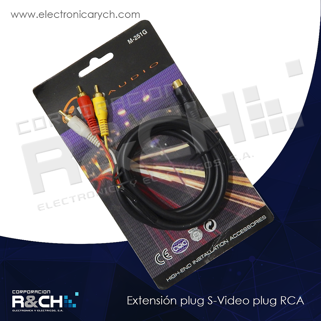 EX-PSV-PRCA extension plug S-Video plug RCA