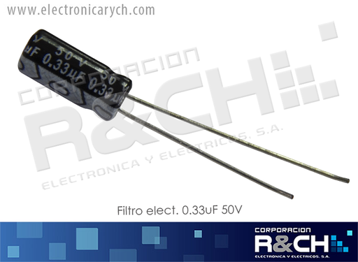 [FE-0.33U/50] FE-0.33U/50 filtro elect. 0.33uF 50V