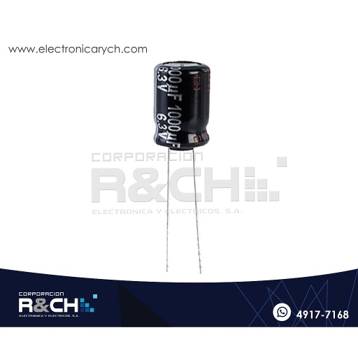 [FE-1000U/6.3] FE-1000U/6.3 filtro elect. 1,000uF 6.3V