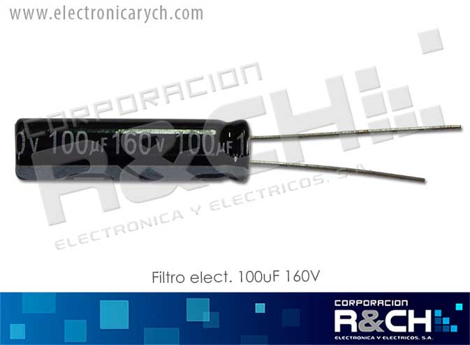 FE-100U/160 filtro elect. 100uF 160V