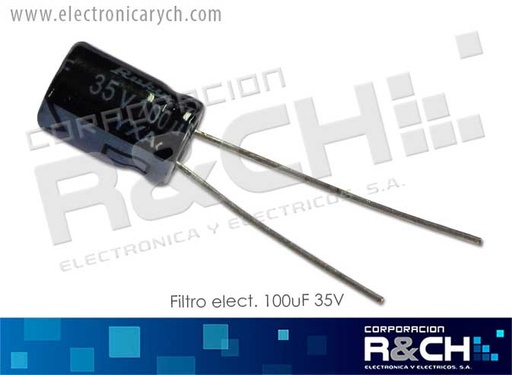 [FE-100U/35] FE-100U/35 filtro elect. 100uF 35V