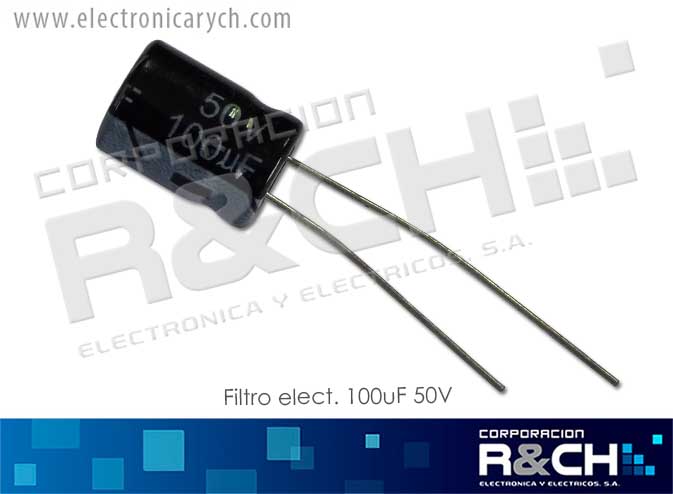 FE-100U/50 filtro elect. 100uF 50V