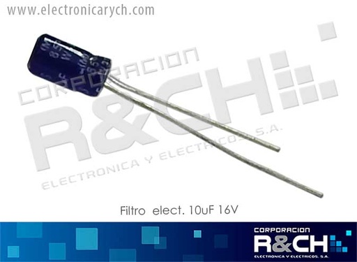 [FE-10U/16] FE-10U/16 Filtro Electrolitico 10uF 16V