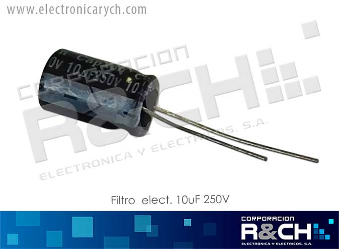 FE-10U/250 filtro elect. 10uF 250V
