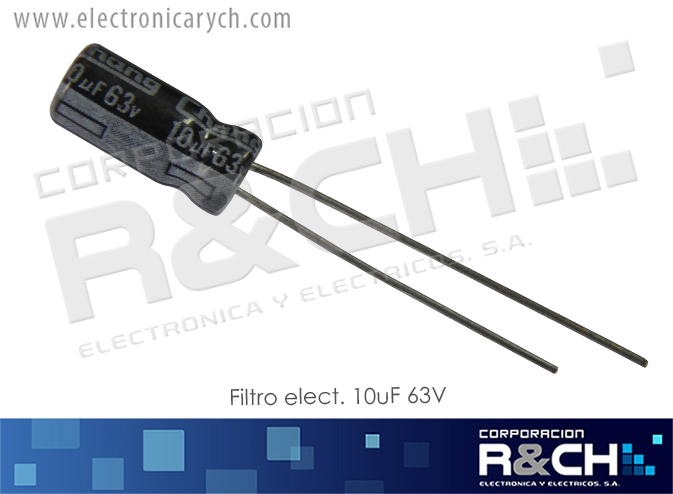 FE-10U/63 filtro elect. 10uF 63V