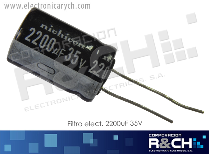 FE-2200U/35 filtro elect. 2200uF 35V