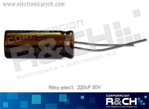 [FE-220U/50] FE-220U/50 Filtro Electrolitico 220uF 50V