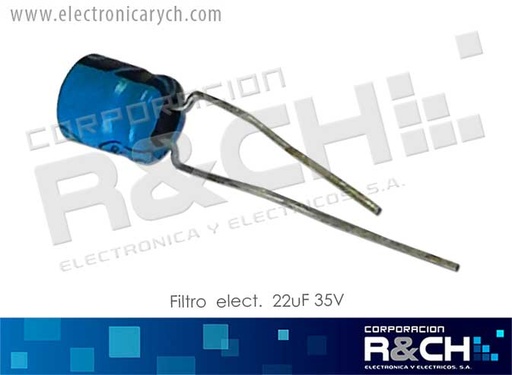 [FE-22U/35] FE-22U/35 filtro elect. 22uF 35V