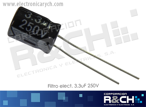 [FE-3.3U/250] FE-3.3U/250 filtro elect. 3.3uF 250V
