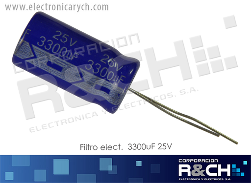 [FE-3300U/25] FE-3300U/25 filtro elect. 3300uF 25V