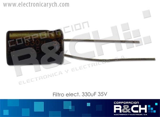 [FE-330U/35] FE-330U/35 Filtro Electrolitico 330uF 35V