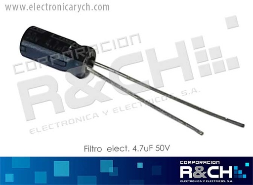 [FE-4.7U/50] FE-4.7U/50 Filtro Electrolitico 4.7uF 50V