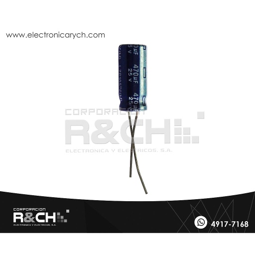 [FE-470U/25] FE-470U/25 Filtro Electrolitico 470uF 25V