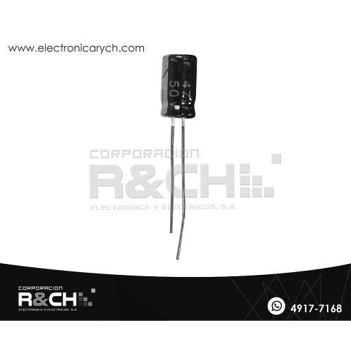 [FE-47U/50] FE-47U/50 Filtro Electrolitico 47uF 50V