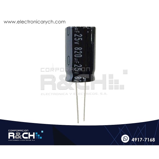 [FE-820U/25] FE-820U/25 filtro elect. 820uF 25V