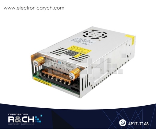[FE-048V10A] FE-048V10A fuente 110/220V ajustable  0-48VCD 10A aluminio