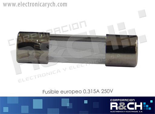 [FE-0.315A] FE-0.315A fusible europeo 0.315A 250V 5x20mm