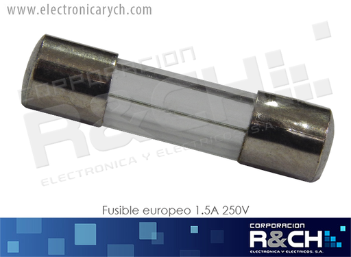 [FE-1.5A] FE-1.5A Fusible Europeo 1.5A 250V 5x20mm