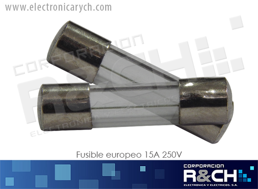 [FE-15A] FE-15A Fusible Europeo 15A 250V 5x20mm