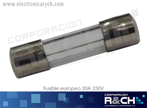 [FE-20A] FE-20A fusible europeo 20A 250V