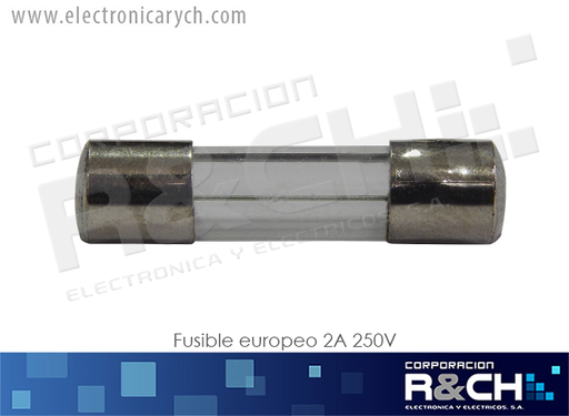 [FE-2A] FE-2A Fusible Europeo 2A 250V 5x20mm