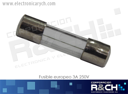 [FE-3A] FE-3A Fusible Europeo 3A 250V 5x20mm