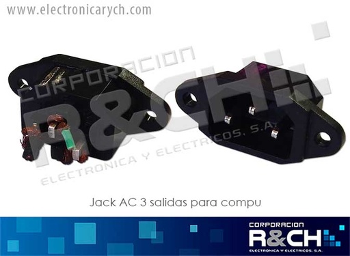 [JC-104] JC-104 Jack AC 3 Salidas para Compu