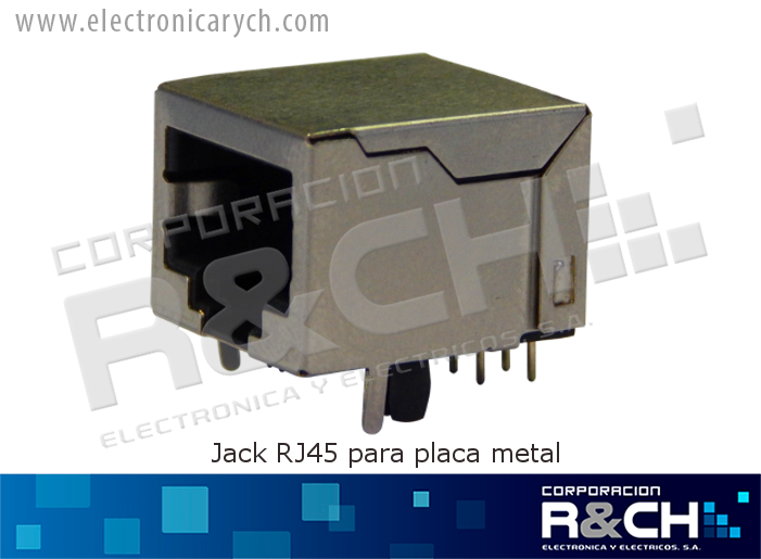 JC-RJ45P jack RJ45 para placa metal