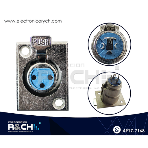 [JC-F66] JC-F66 jack canon para chasis unidad