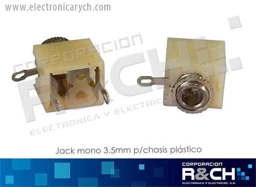 [JC-MN3.5CP] JC-MN3.5CP jack mono 3.5mm p/chasis plastico