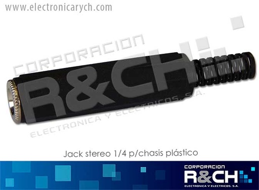 [JC-ST1/4CP] JC-ST1/4CP jack stereo 1/4 p/chasis plastico