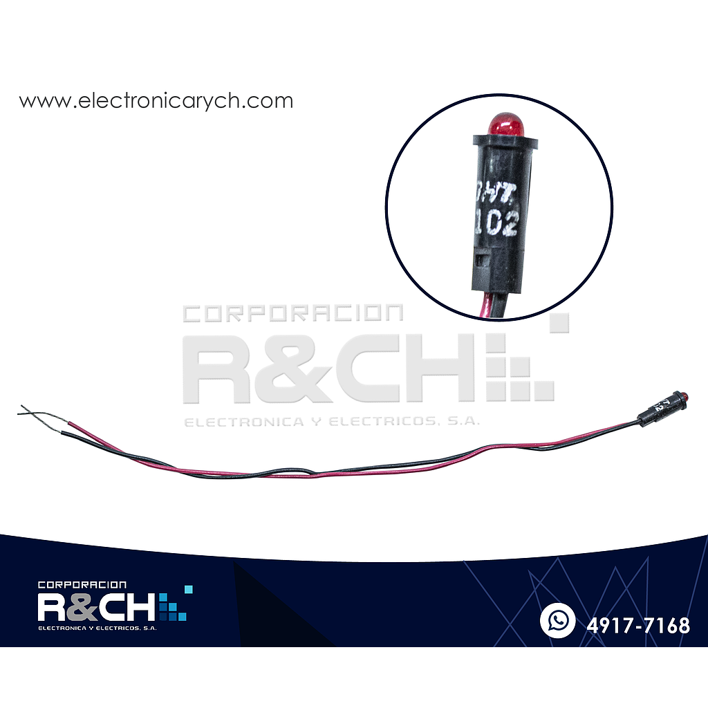 LD-PCRJ led rojo para carro 558-0102