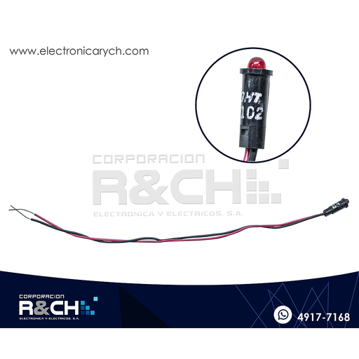 [LD-PCRJ] LD-PCRJ led rojo para carro 558-0102