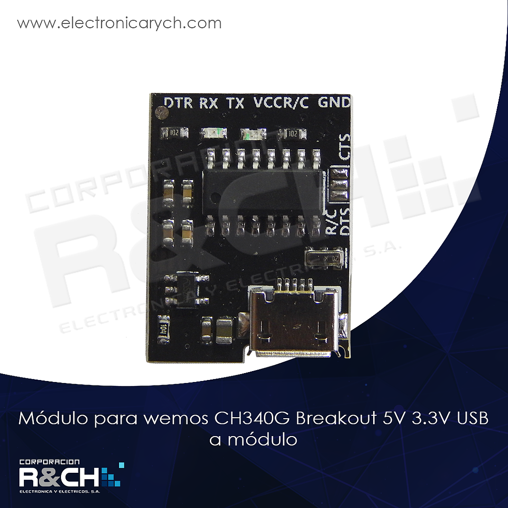 MD-CH340GW módulo para wemos  CH340G Breakout 5V 3.3V USB a módulo serie