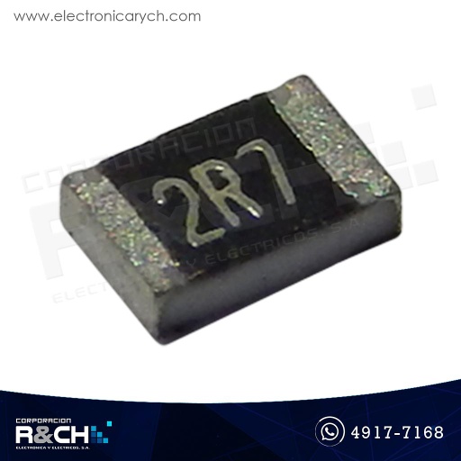 [R0805-2.7] R0805-2.7 Resistencia 2.7 ohm 1/8W SMD