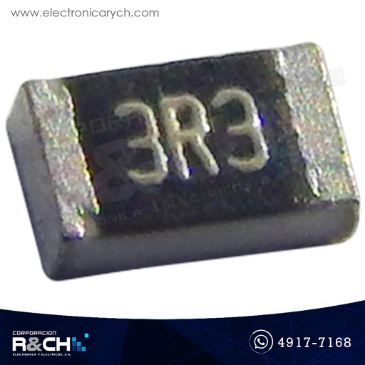 [R0805-3.3] R0805-3.3 Resistencia 3.3 ohm 1/8W SMD