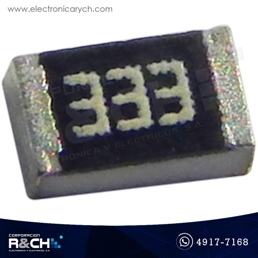 [R0805-33K] R0805-33K Resistencia 33K ohm 1/8W SMD